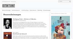 Desktop Screenshot of edition-tiamat.de