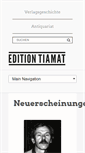 Mobile Screenshot of edition-tiamat.de